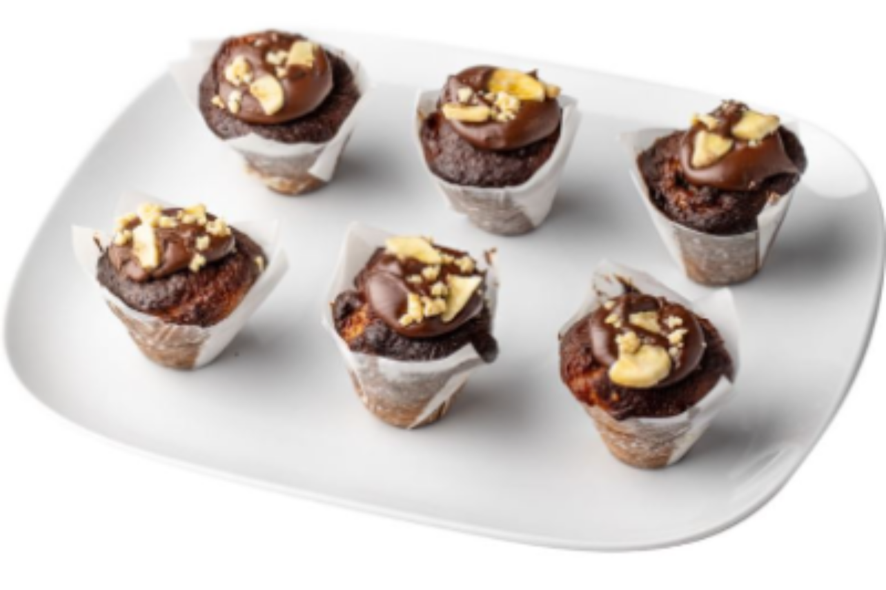 Cocktail Banana Hazelnut Chocolate Muffins